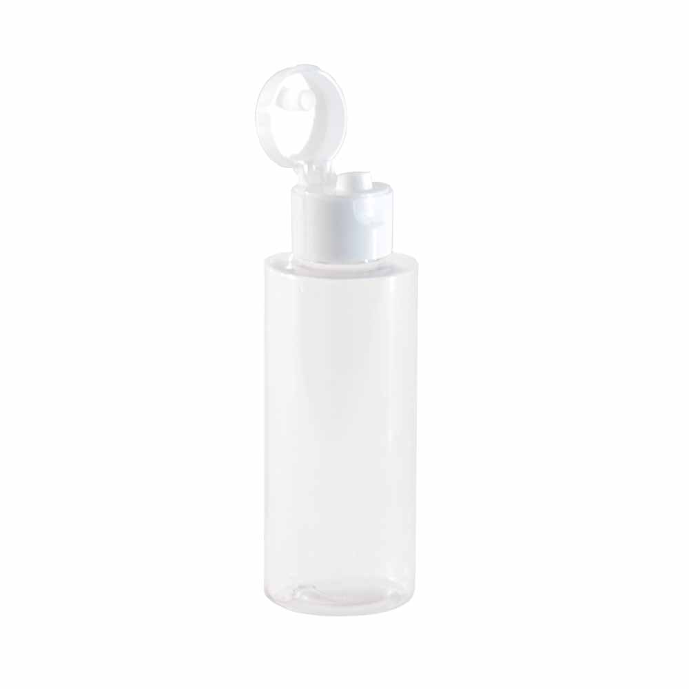 4 oz. PVC Plastic (Clear) bottle with Pop-Top
